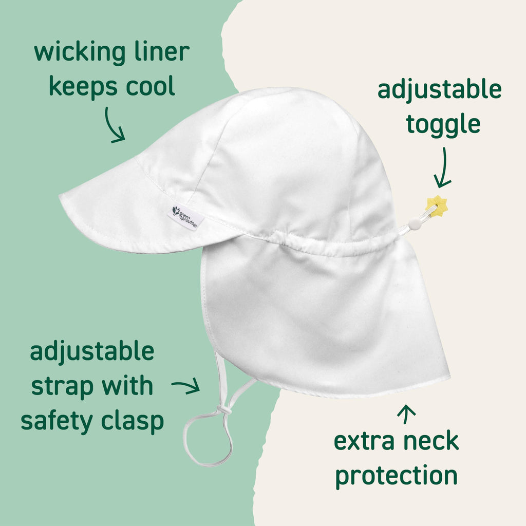 Baby Flap Sun Protection Swim Hat, Navy