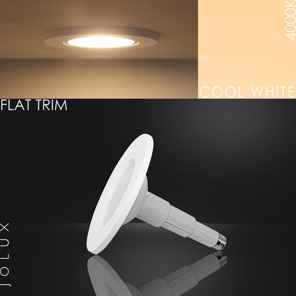 5/6 Inch LED Can Lights Adjustable Retrofit Recessed Lighting,4 Pack