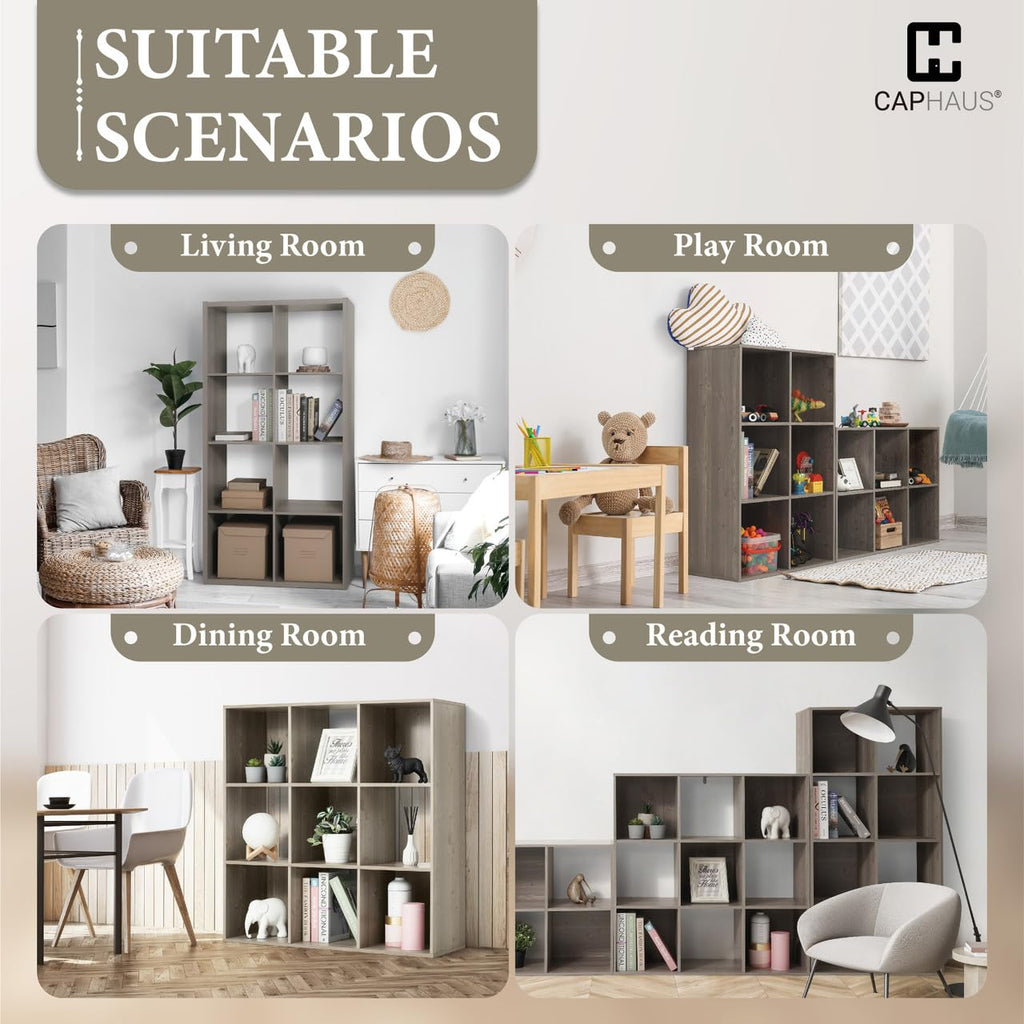 Sturdy Room 13-Inch Cube Storage Organizer Shelf, with Extra Thick Exterior Edge, Open Storage Shelf Divider