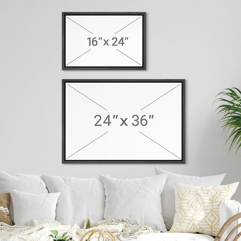 Framed Canvas Print Wall Art Coastal Shoreline