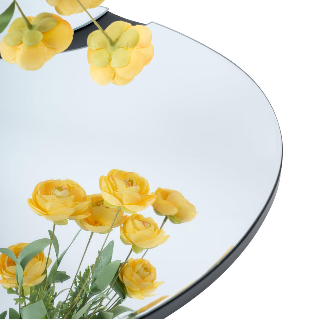 28 x 32'' Irregular Wall Mirror, Frameless Bathroom Vanity Mirror with Beveled Edge, HD Glass Mirror Decorative