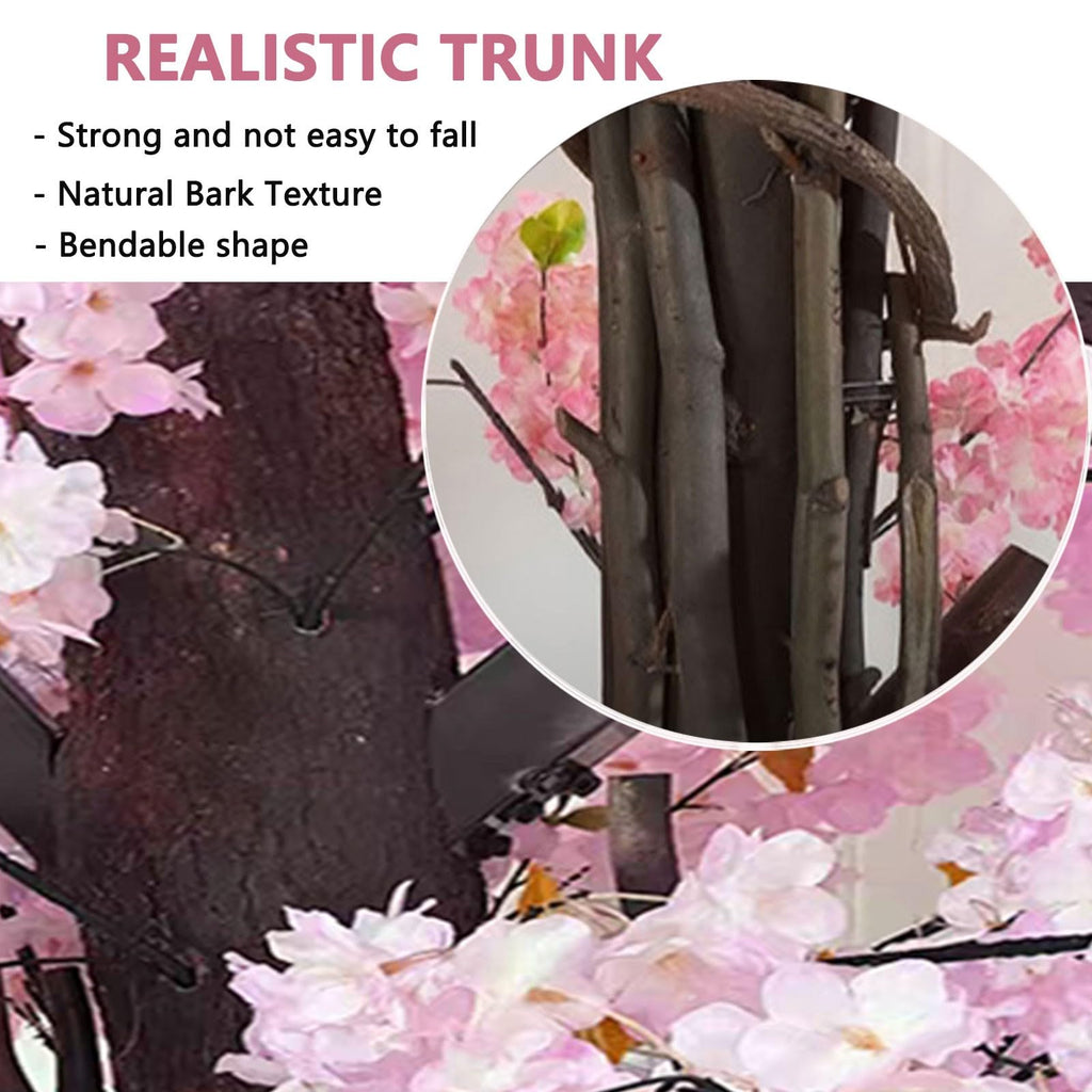 5FT Japanese Artificial Cherry Blossom Trees Pink Indoor Outdoors