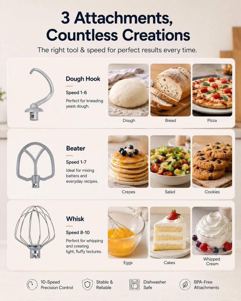 Stand Mixer, 3.5 QT Kitchen Electric Mixer for Baking