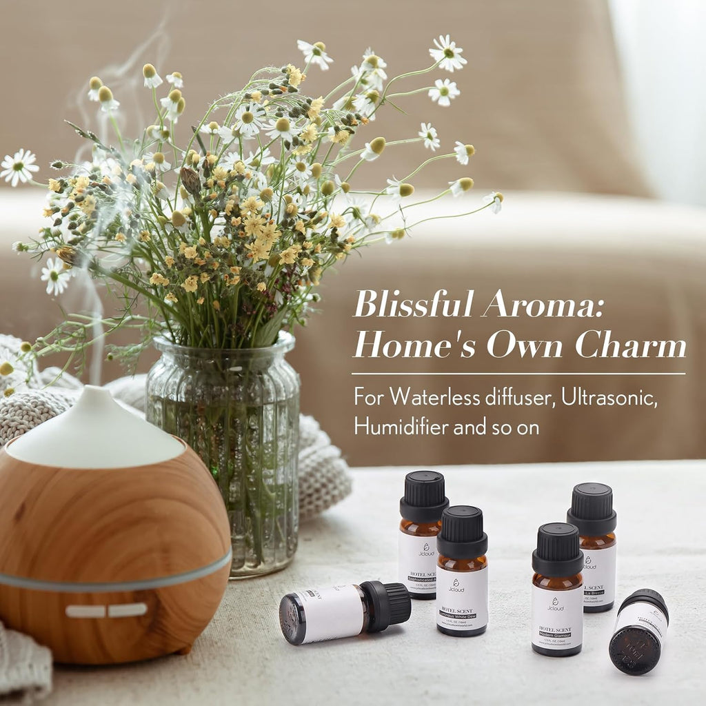 Hotel Diffuser Oils Set, Top 6 Luxury Hotel Inspired, 6x10mL | Essential Oils for Diffuser , Pure Aromatherapy