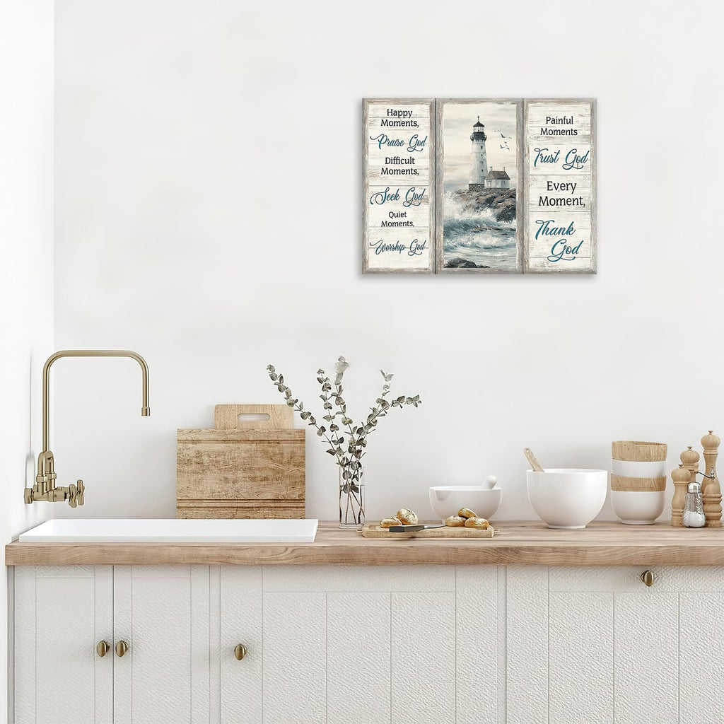 Lighthouse Canvas Wall Art Lighthouses Ocean Pictures Nautical Coastal Painting Lighthouse Prints Modern Artwork