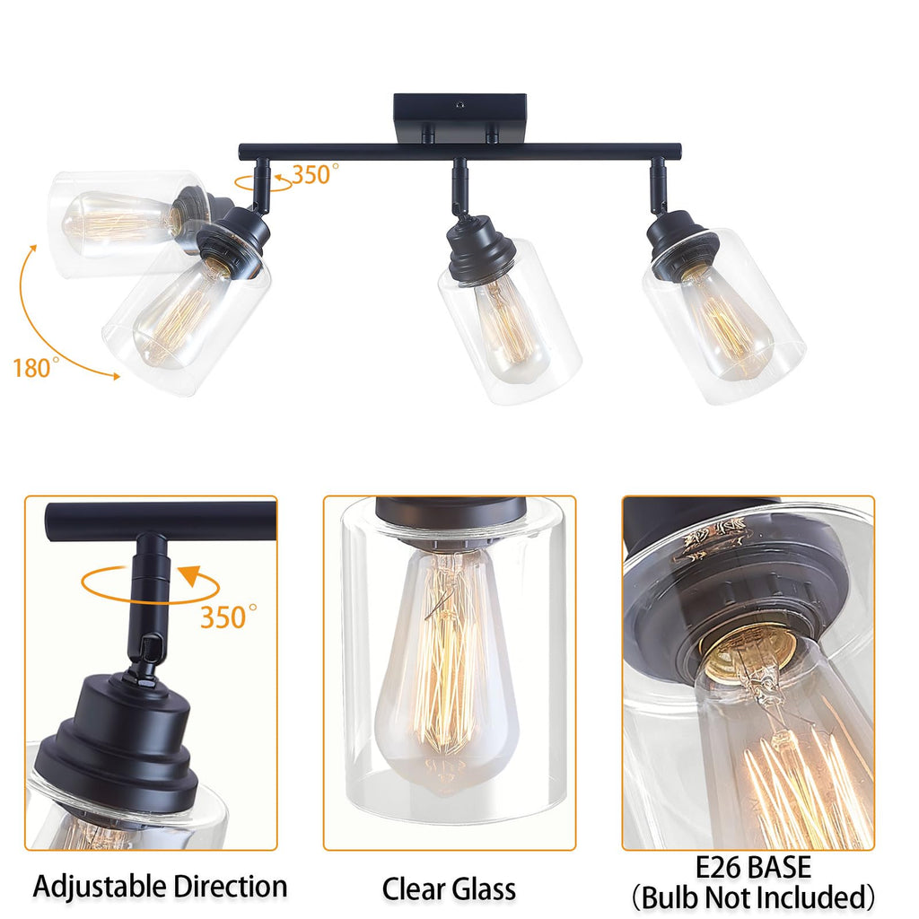 Matte Black Track Lighting Ceiling Mount