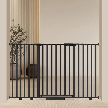 Extra Wide Baby Gate Fits 30-63 Inch Wide Opening, Toddler Pet Gate for Stairs Doorways Hallways Indoor, Walk Thru