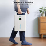 1600 Sq.Ft Dehumidifiers for Home and Basement with Drain Hose, Ultra Quiet 41dB