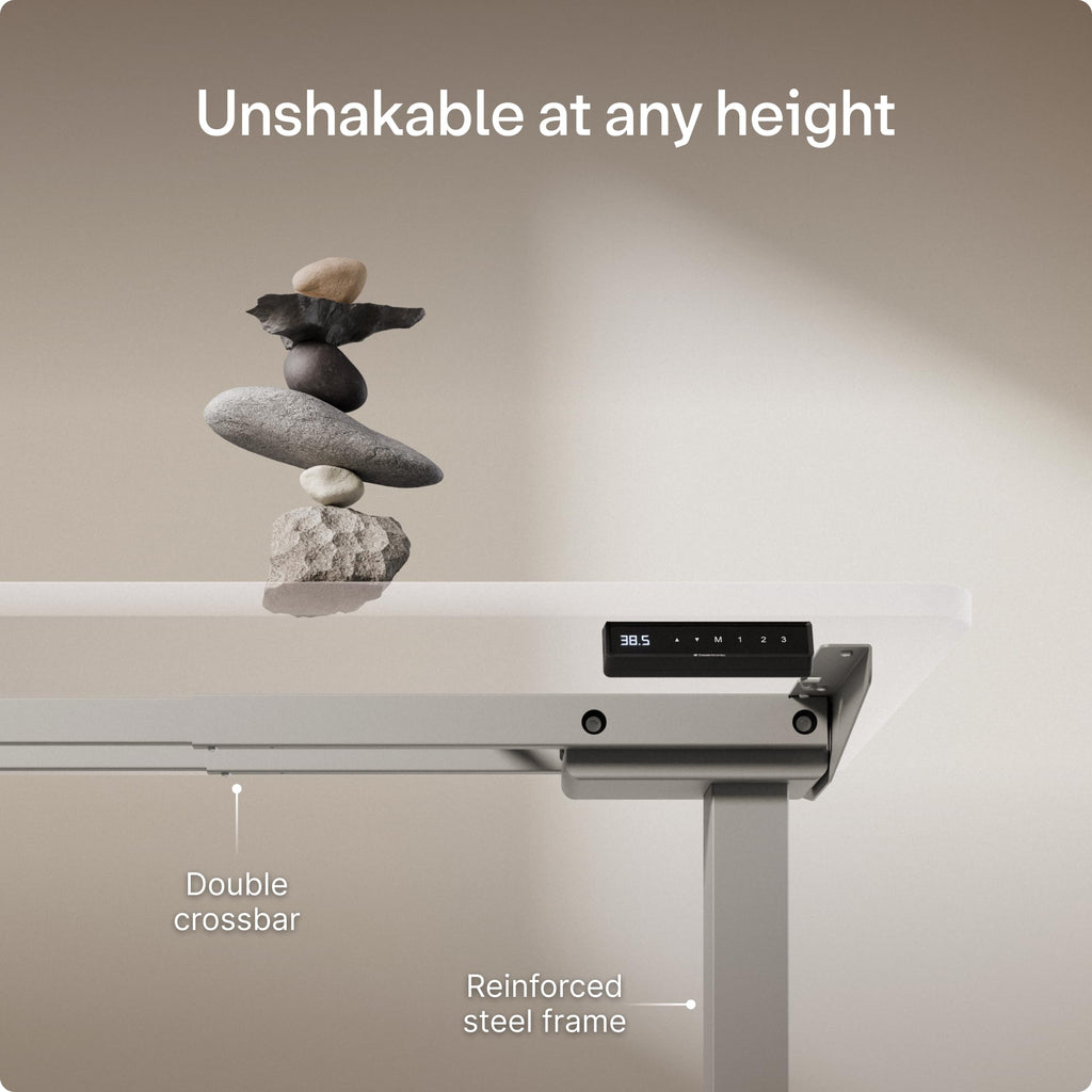Height Adjustable Standing Desk Frame - Ergonomic Sit Stand Desk Frame, Electric Dual Motors 353 lbs, USB & USB-C