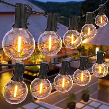Outdoor String Lights, LED Waterproof Patio Lights for Outside