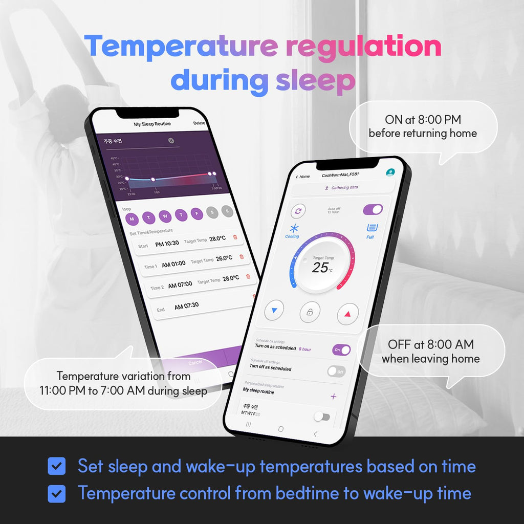 Feelsleep Electric Water Cooling and Heating Mattress Topper - Smart App-Controlled Bed Temperature System 65-115°F