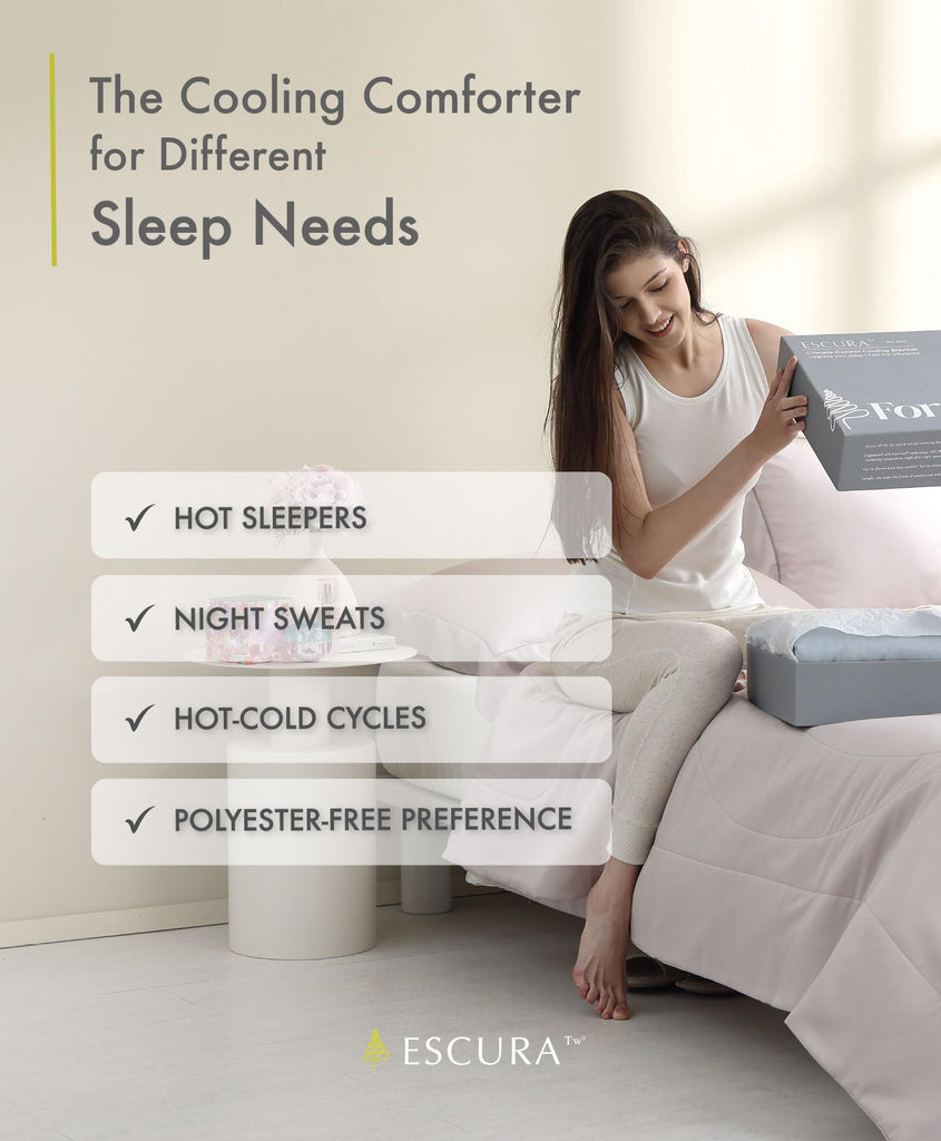 Tw Climate Control Cooling Comforter Blanket for Hot Sleepers
