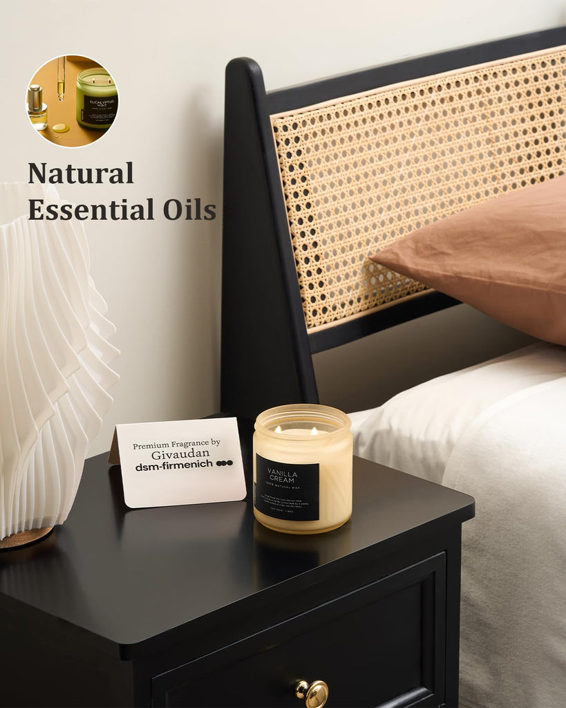 Vanilla Scented Candles, 11.6oz Natural Soy Wax