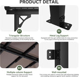 10' x 12' Gazebo for Patio, Gazebo Pergola with Sloped Roof, - Image 7