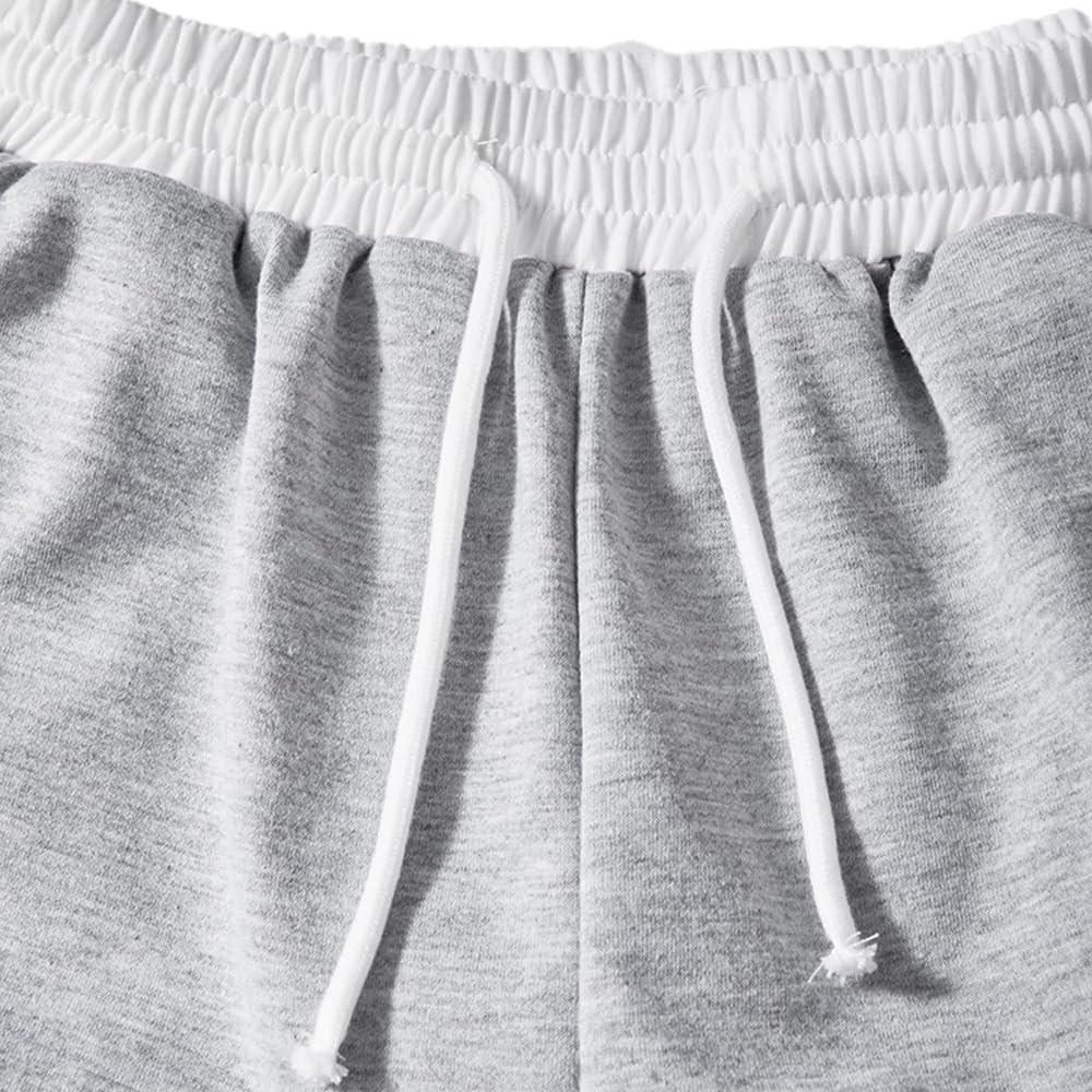 2pcs Tween Girls Pants Set Letter Embroidery Seal Details Casual Drawstring Waist Wide Leg Sweatpants