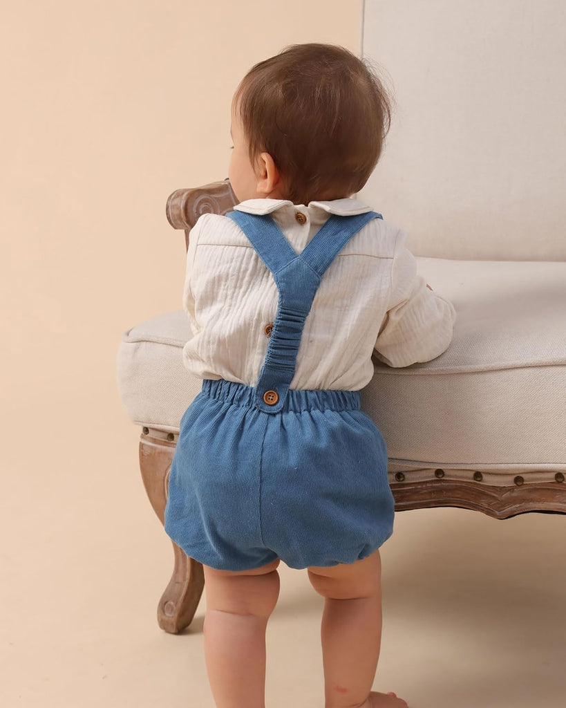 Toddler Kids Baby Boys' Piece outfit set for spring Long sleeved suit with embroidery clothes 1-6 Years