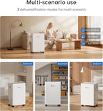 1500 Sq. Ft Dehumidifiers for Home, 30 Pints dehumidifier for Basement with drain hose,Smart APP control, 1.6L Tank