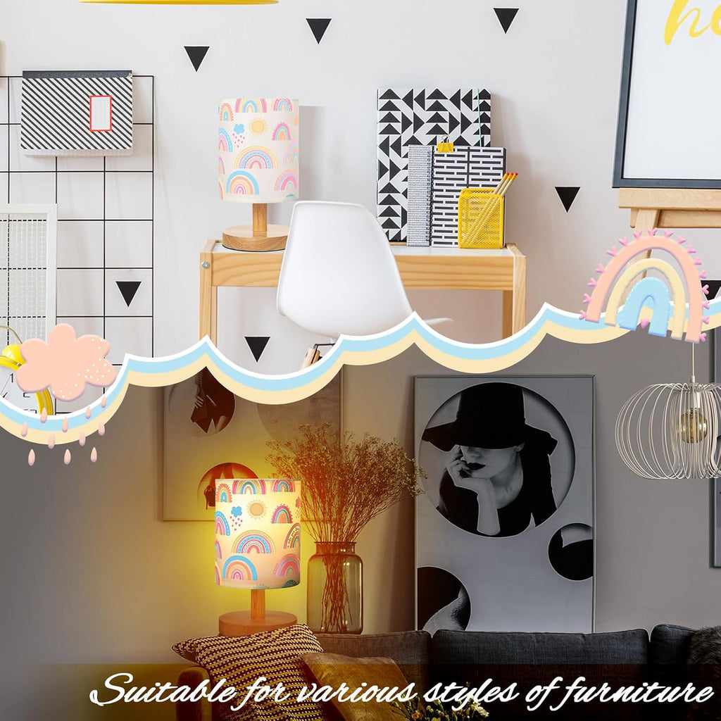 Rainbow Kids Table Lamp Kids Lamps for Girls Room