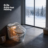 ‌VANCOCO Smart Toilets with Built-in Bidet,One-Piece Toilets with Toilet Bidet,Smart Toilets and Bidets with Night