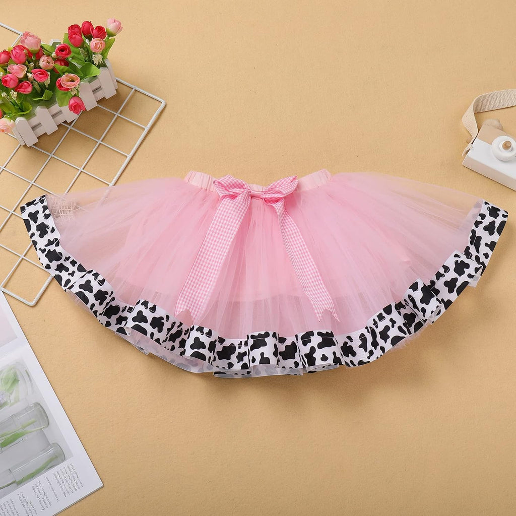 Baby Girl 1st Birthday Outfit Farm Cow Ladybug Romper Tutu Skirt Headband Christmas Bee Cake Smash Photo Shoot Clothes