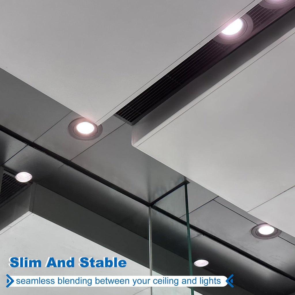 4 Packs Home Lighting Ceiling Medallions 6.22" ID and 10" OD, Metal Flat Round Goof Plate Cover Ring Decorative Trim