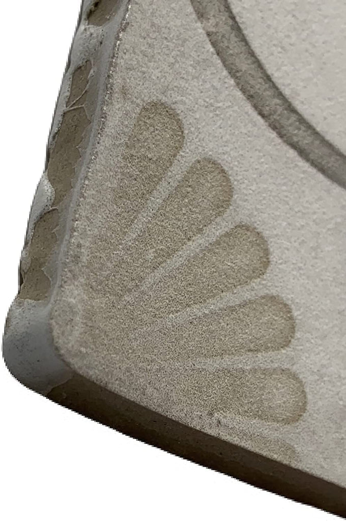 Calabria 5x5 Porcelain Decorative Tile with Hand Cast Edges (Pack of 8)