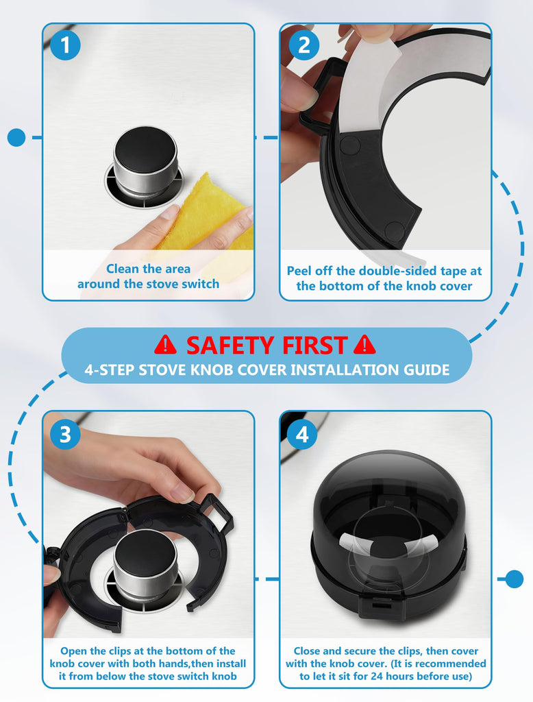 Stove Knob Safety Covers, 6 Pack Gas Stove Knob Covers