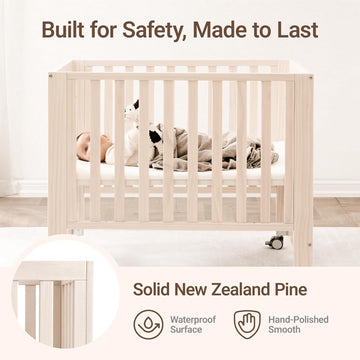 EvoNest Mini Crib with Baby Ear Muffs Bundle