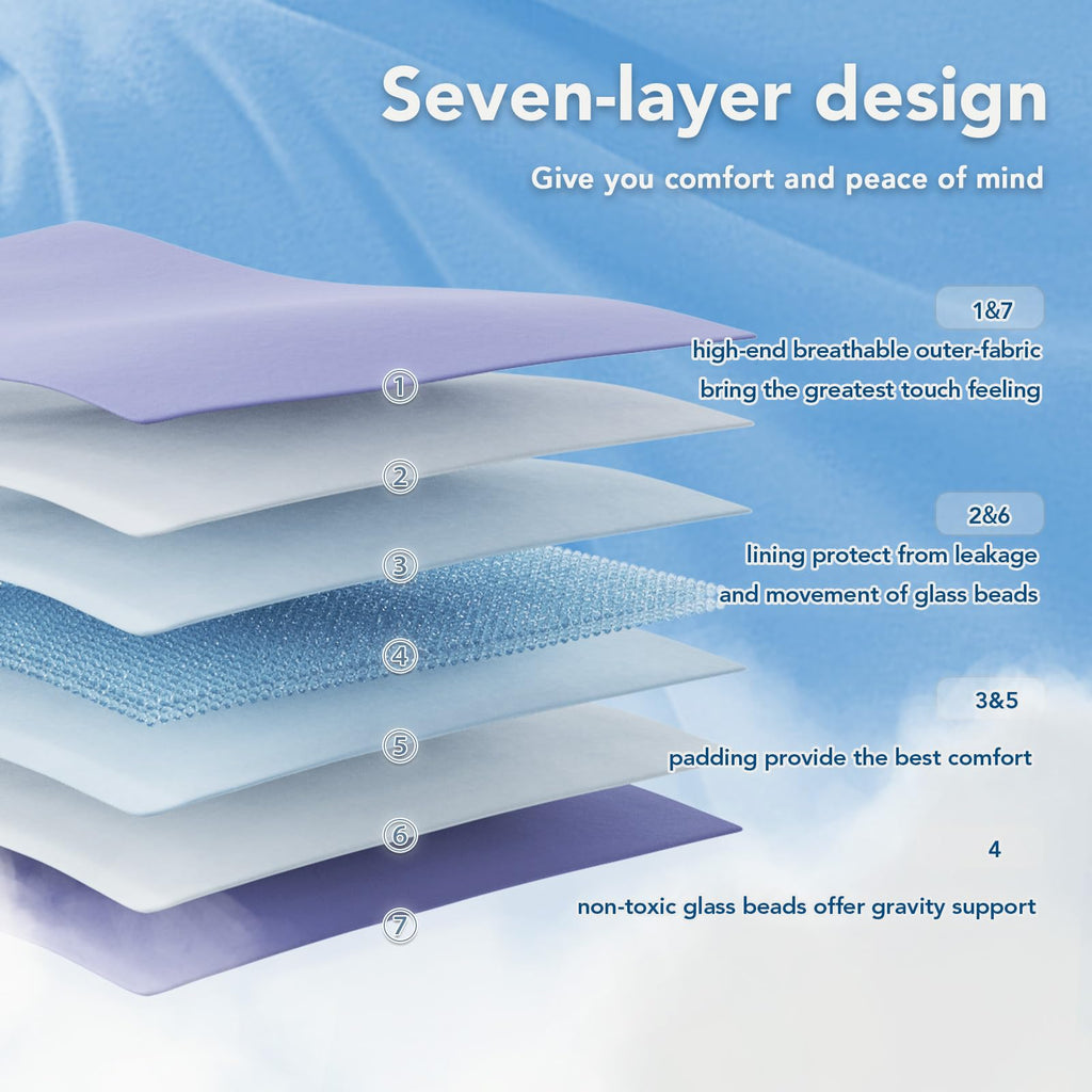 Weighted Blanket (25lbs 88"x104" Cal King Size) Soft Cooling Heavy Blanket Sleeping, Apply to 240-260 lbs Body, Thick
