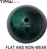 Vessel Sink 16.5" Bathroom Sinks Tempered Glass Green Art Basin Round Bowl with Faucet Combo Green,Countertop Bowl