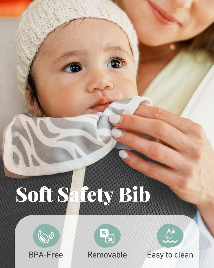 Safety-Certified in-1 Baby Carrier Newborn to Toddler, White