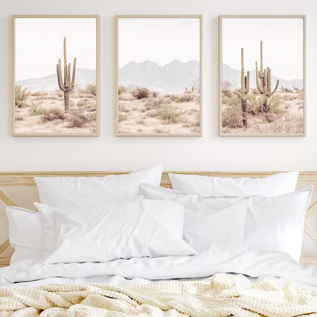 Sonoran Desert Landscape Wall Art Cactus Arizona Canvas Wall Decor Desert Poster Pictures Saguaro Cactus Art Prints