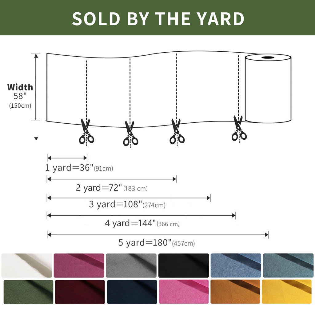 Upholstery Fabric, Waterproof Canvas Fabric by The Yard, 4 Yard 58" W