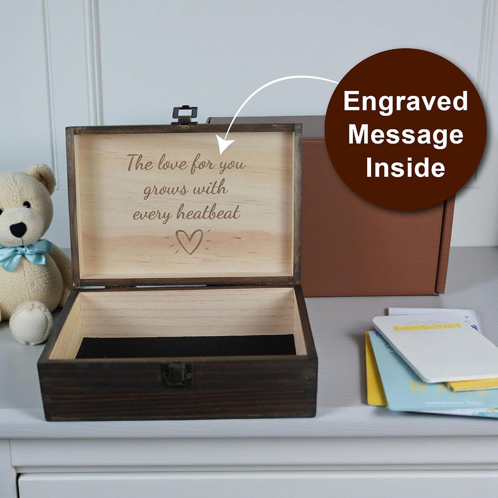 Welcome to the World Baby Memory Box, Engraved Newborn & Baby Shower Gift