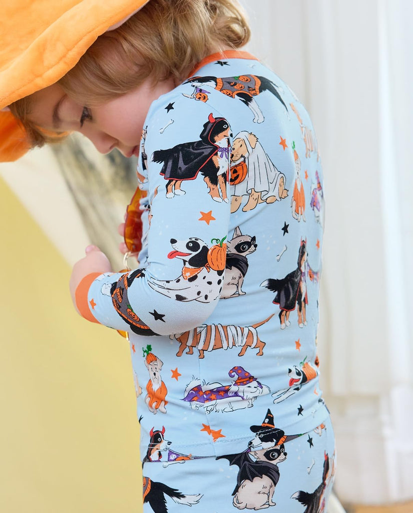 Bamboo Viscose Toddler Kids Pajamas Set, Long Sleeve Boys