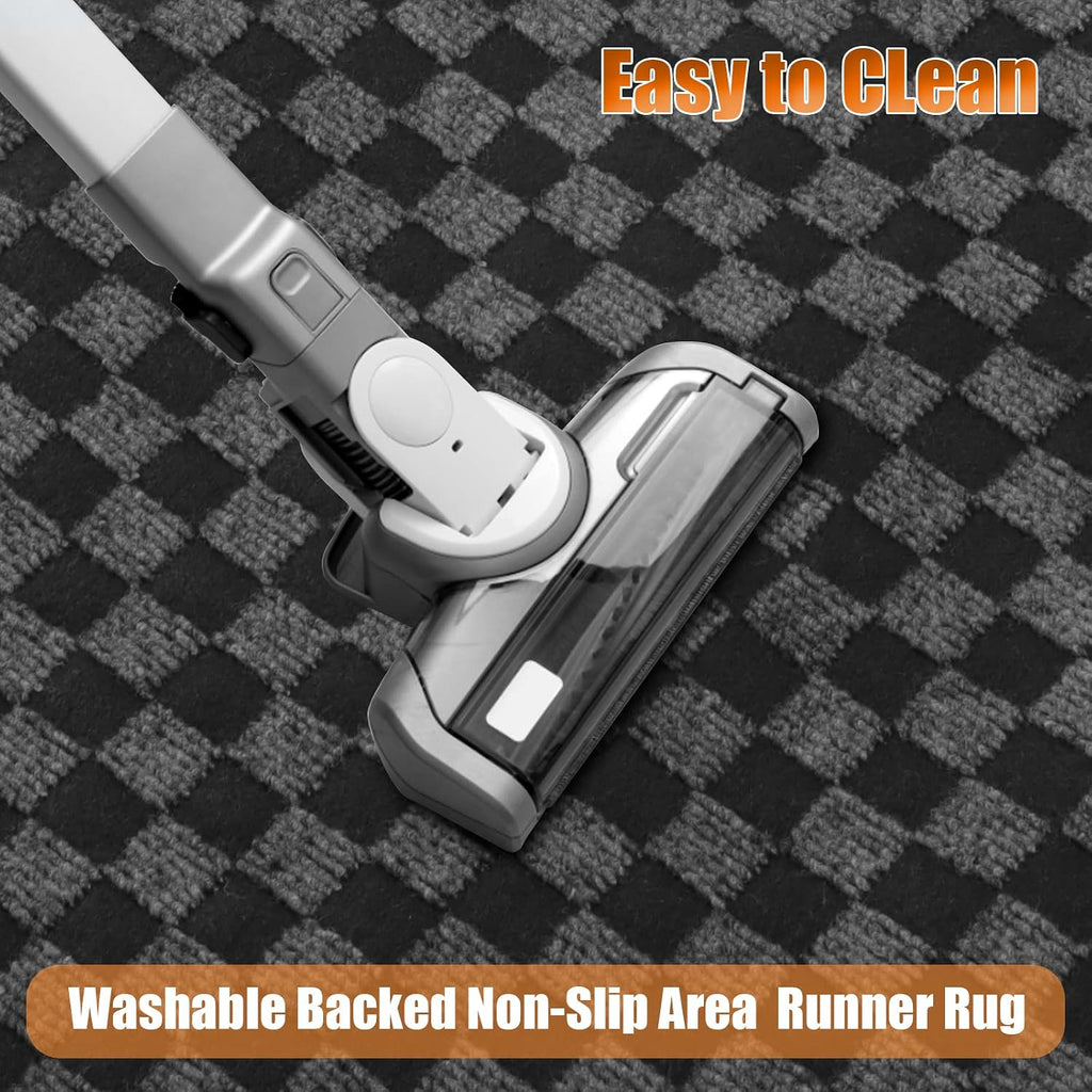 Hallway Runner Rug with Rubber Backing, Laundry Room Rug Non Slip, Washable Outdoor Indoor Rug Carpet Runner