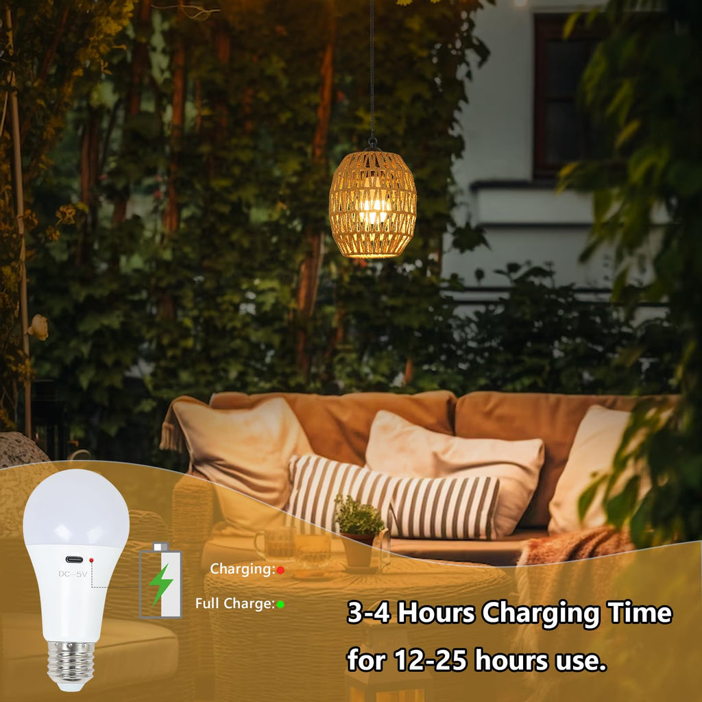 2-Pack Battery Operated Outdoor Chandelier for Gazebo, Boho Rechargeable Chandelier for Porch with Remote LED Bulbs