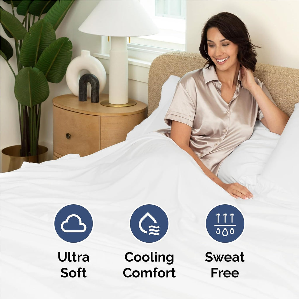 Queen 6 Piece Sheet Set - Comfy Breathable & Cooling - Ultra Soft Hotel Luxury Bedding Set w/ 8-16 Inch Deep Pockets