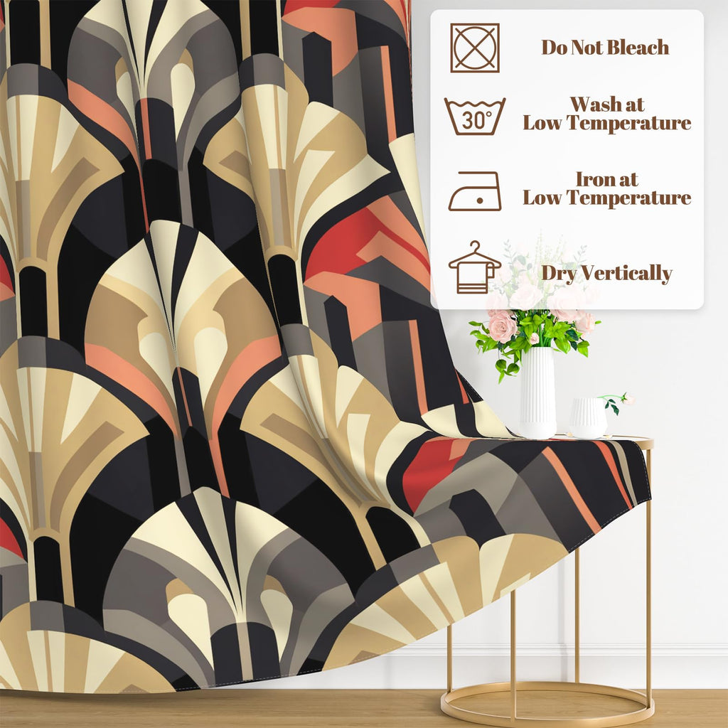 Geometric Blackout Curtains 84 Inch Long