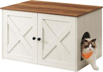 Cat Litter Box Enclosure, End Table, 31.5 x 20.9 x 19.7 Inches