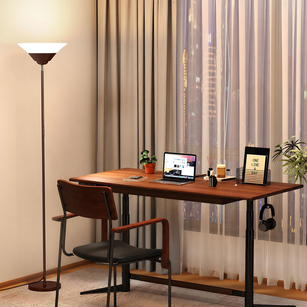 Floor Lamps, 72" Tall LED Standing Lamp with Remote/Button Control - 30W Stepless Dimmable Modern