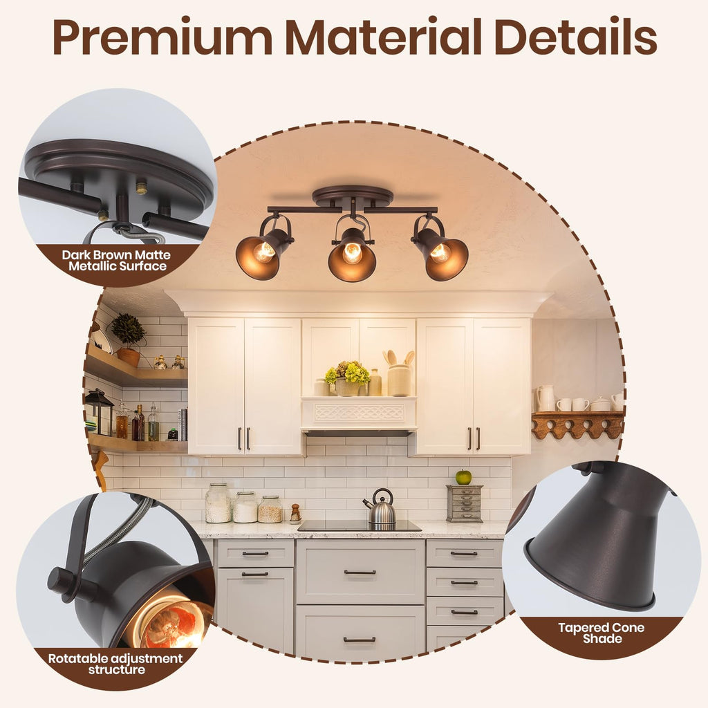 Track Lighting Fixtures Ceiling,Oil Bronze,Ceiling Spotlights
