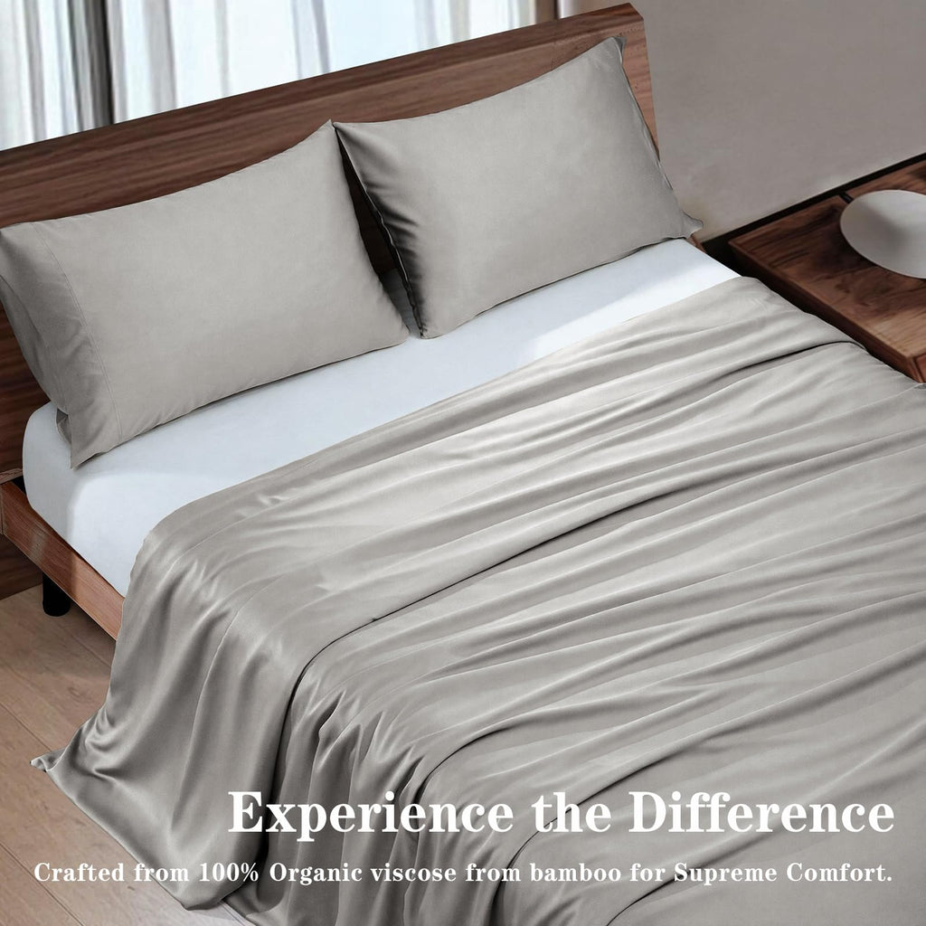 Bamboo Duvet Cover Set Linen 100% Viscose derived from Bamboo