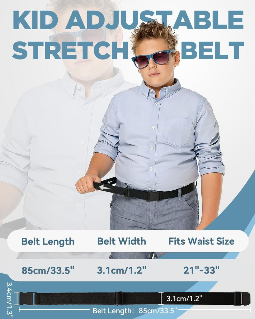 Kids Stretch Belt Adjustable Elastic Belt for Boys Girls Kids