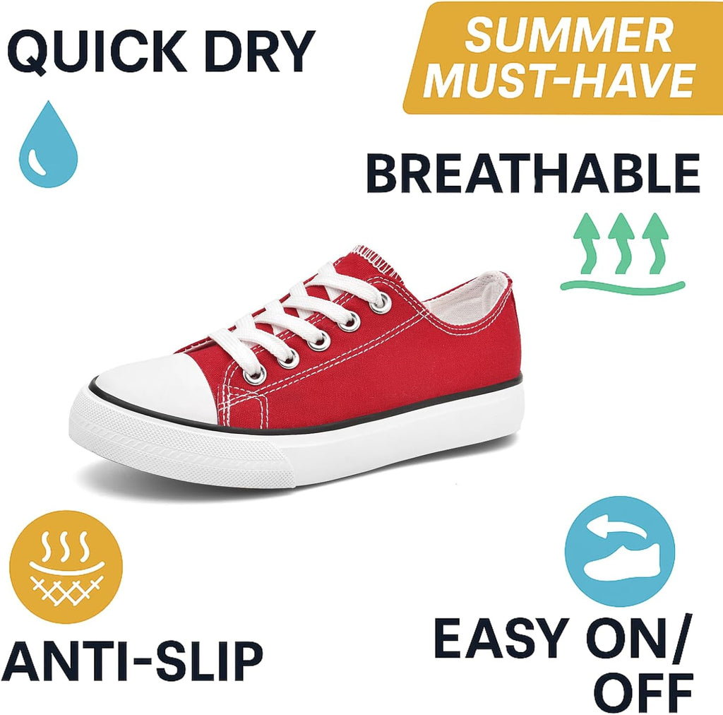 Kids' Canvas Shoes,Toddler Boys Girls Low Top Sneakers