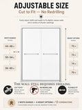 Semi-Frameless Sliding Glass Shower Door 44-48 in. W x 70 in. H, Chrome Frame, 1/4 in. Clear Tempered Glass