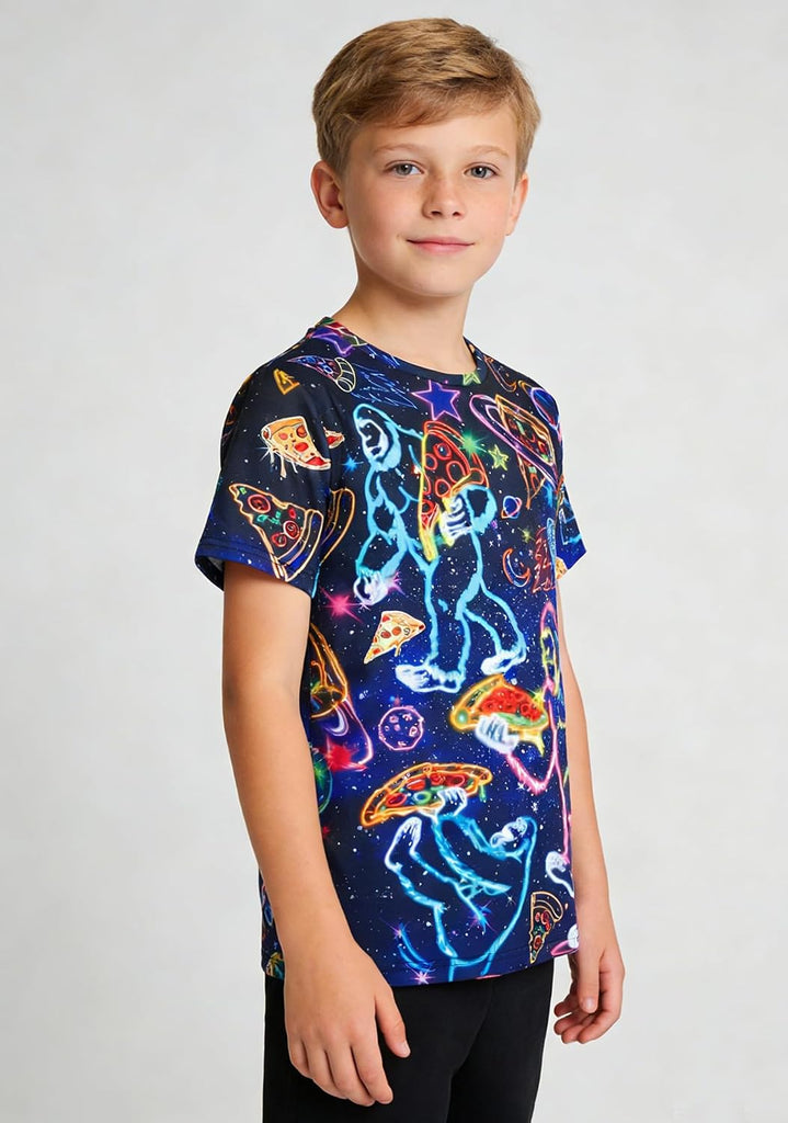 Boys T-Shirt Kids Cool Short Sleeve 3D Graphic Shirts for Boy