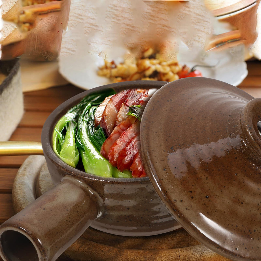 1pc Casserole Saucepan Stew Cooker Baking Dish Small Ceramic Bowl Mini Tart Pans for Baking Clay Tools Microwave Soup