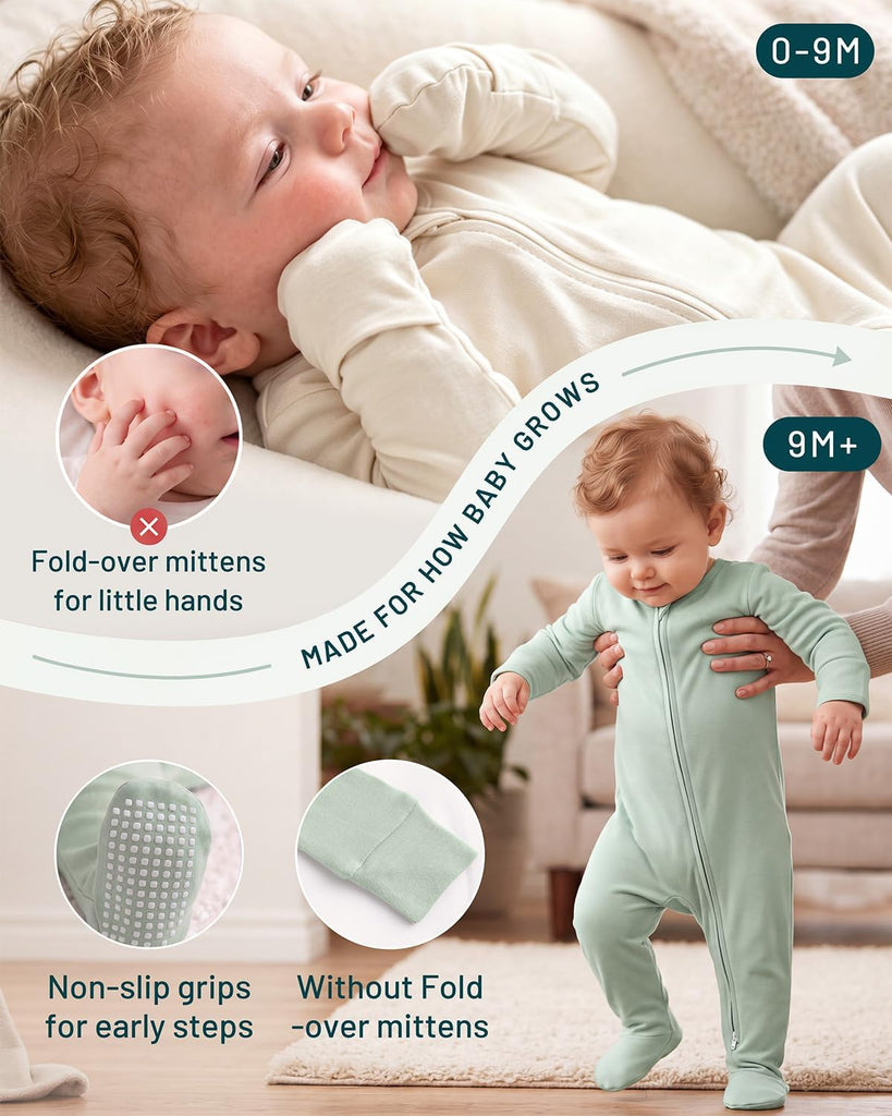 Viscose Bamboo Baby Pajamas Sleepers For Boy Girl Clothes