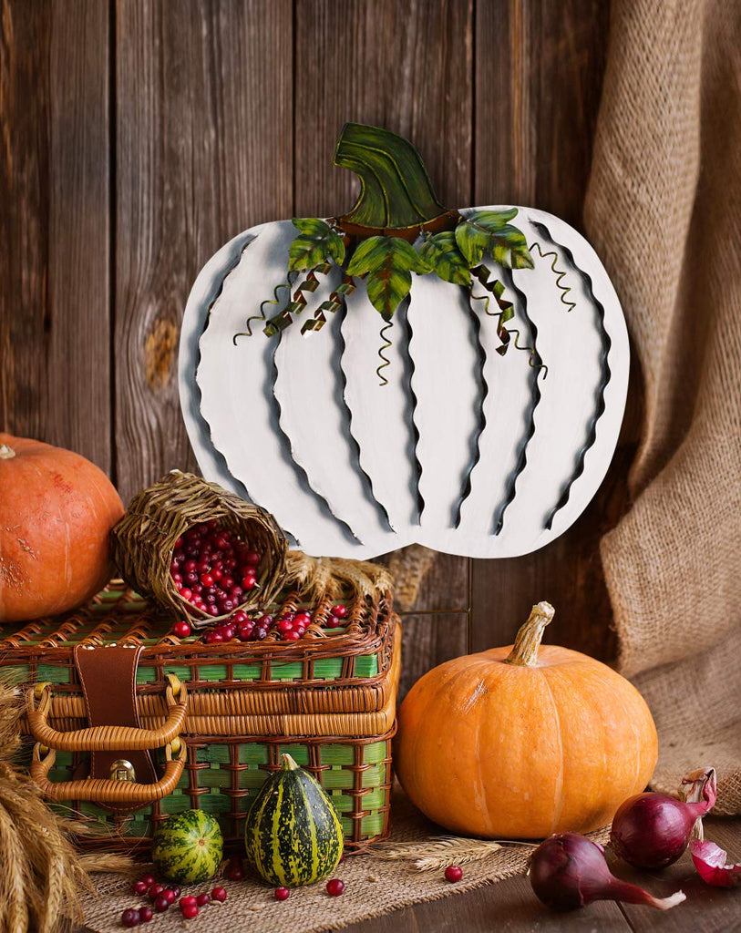 Pumpkin Garden Stake Metal Pumpkin Yard Sign Fall Decor Decorative Pumpkin
